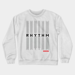 Rhythm Guitarist Repeated Text Light Theme Crewneck Sweatshirt